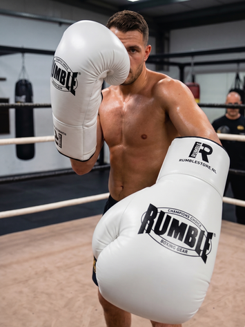 Rumble Boxing Gloves Maxi Gloves White