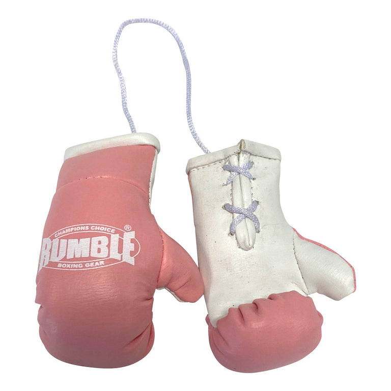 Rumble Mini Boxing Gloves Pink/White