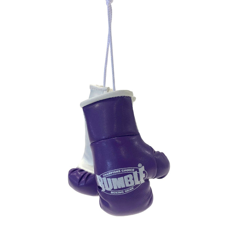 Rumble Mini Boxing Gloves Purple/White