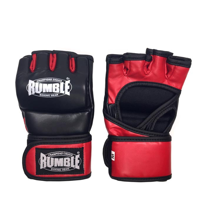 Rumble MMA Gloves PU Ready 2.0 Black-Red