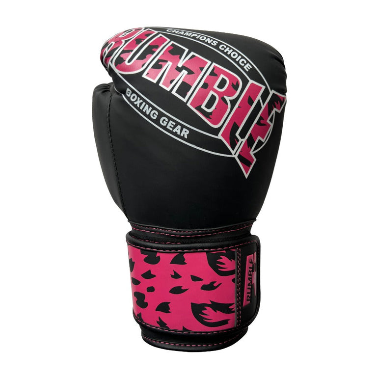 Rumble Boxing Gloves Kids Camo Black/Pink