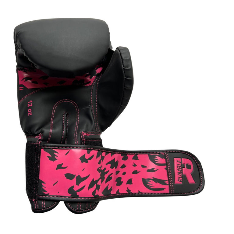 Rumble Kickboxing Set Kids Camo Black/Pink + Head Guard