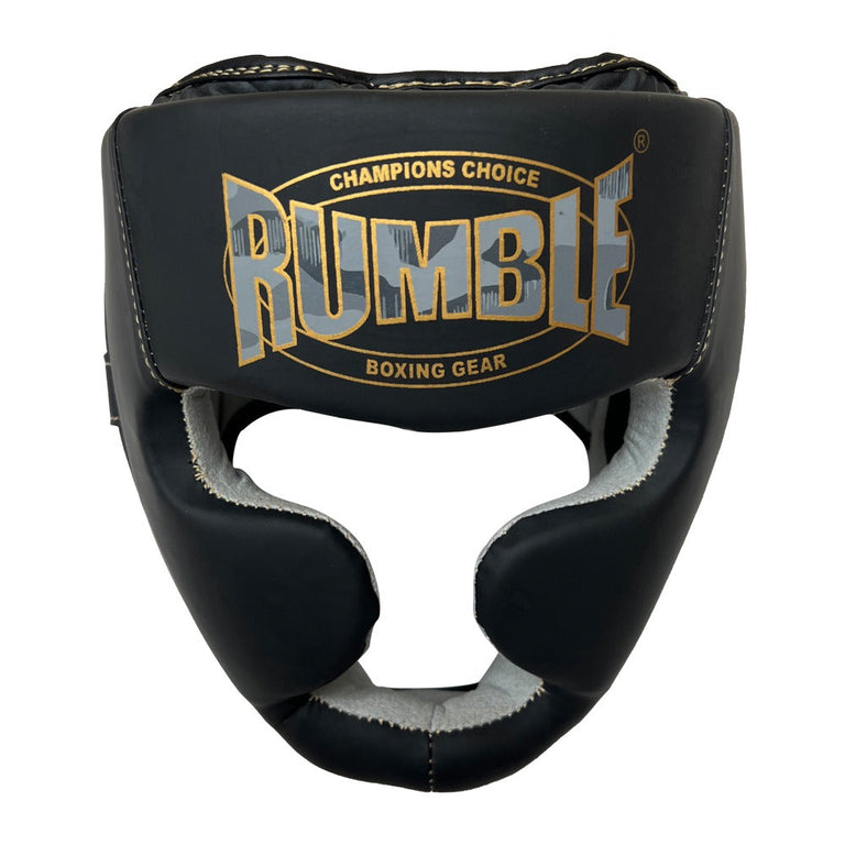 Rumble Kickboxing Set Kids Camo Black/Gold + Head guard