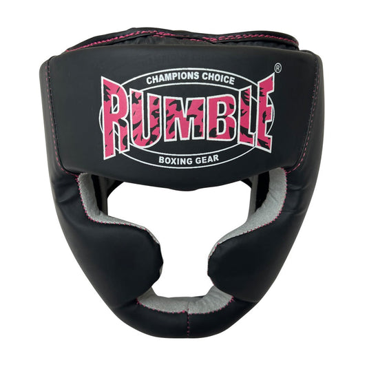 Rumble Head Guard Junior Camo Black/Pink