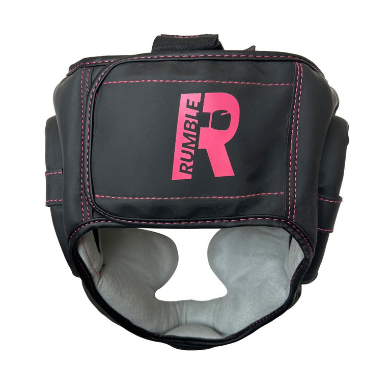 Rumble Head Guard Junior Camo Black/Pink