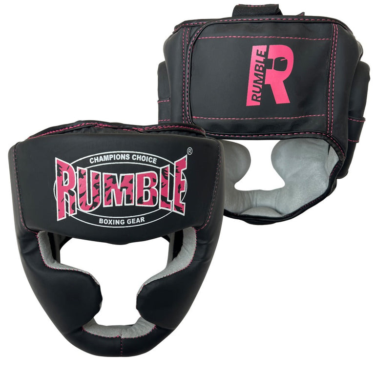 Rumble Kickboxing Set Kids Camo Black/Pink + Headguard + Sports Bag