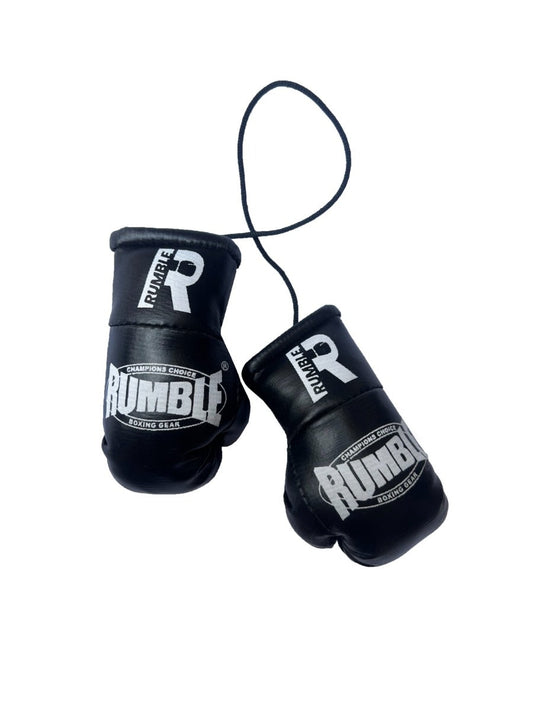 Rumble Mini Boxing Gloves Black/White 2.0