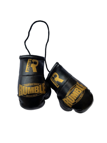 Rumble Mini Boxing Gloves Black/Gold 2.0