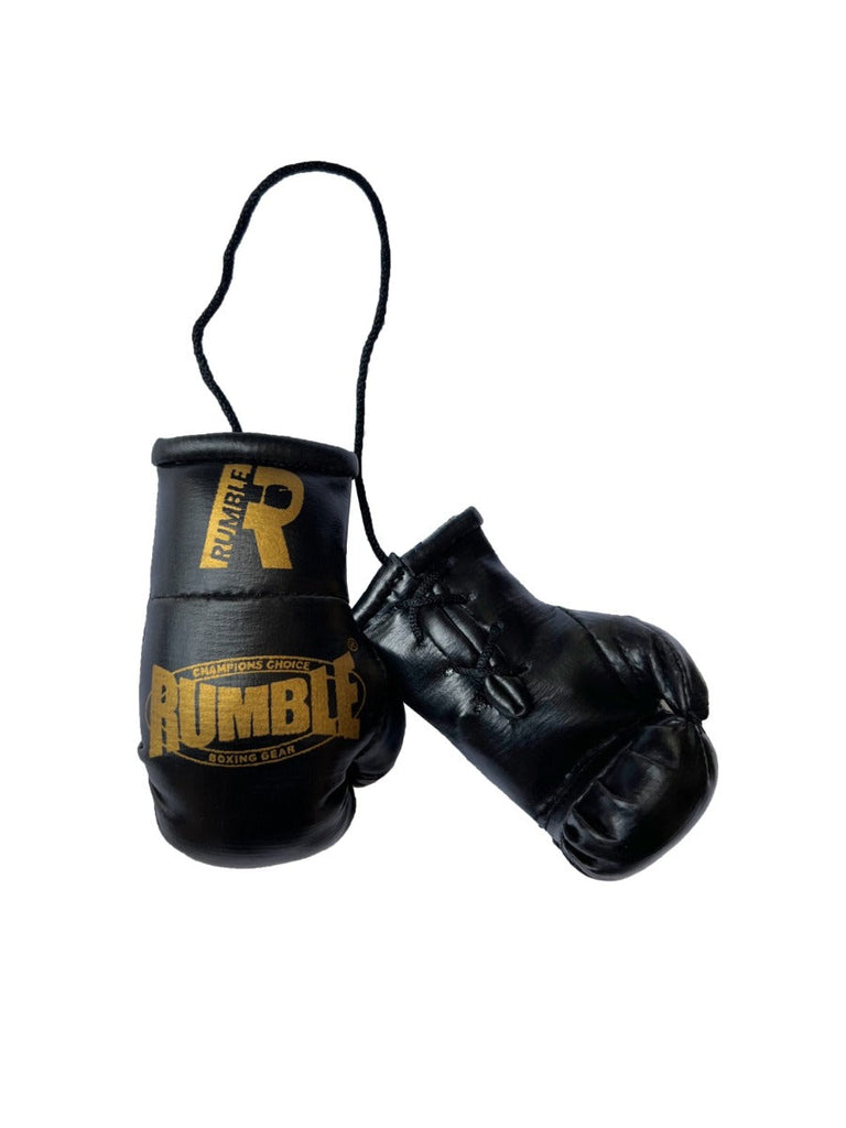 Rumble Mini Boxing Gloves Black/Gold 2.0