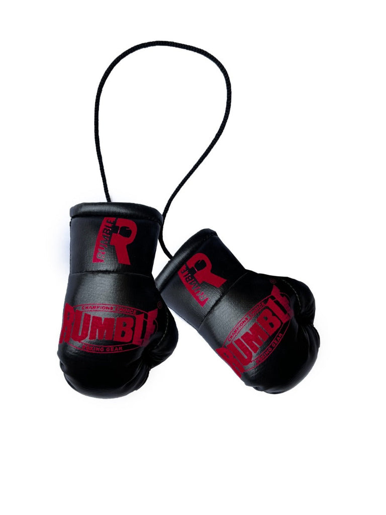 Rumble Mini Boxing Gloves Black/Red 2.0