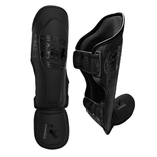 Rumble Shin Guards Kids Camo Black/Black Junior