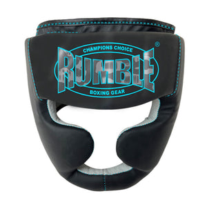 Rumble Head Guard Junior Camo Black/Aqua