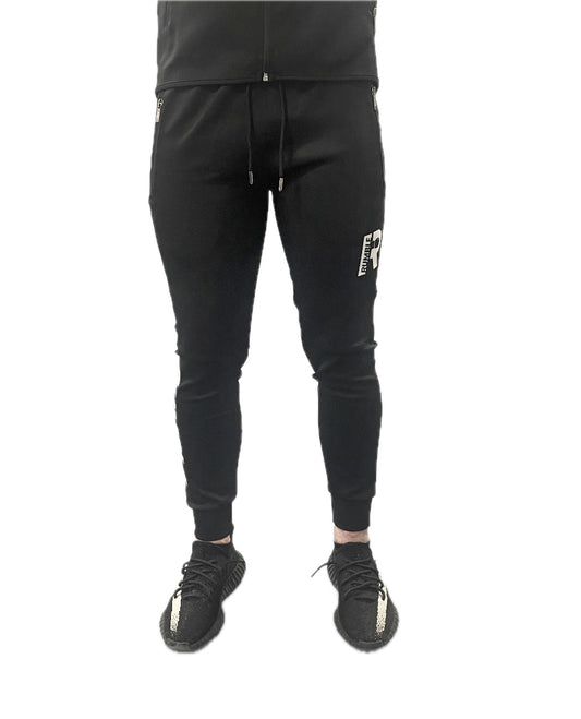 Rumble Poly Pants Black-White