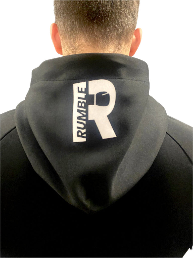 Rumble Poly Jacket Black-White