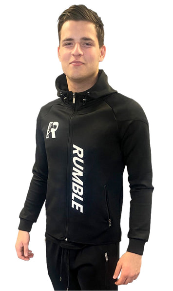 Rumble Poly Jacket Black-White
