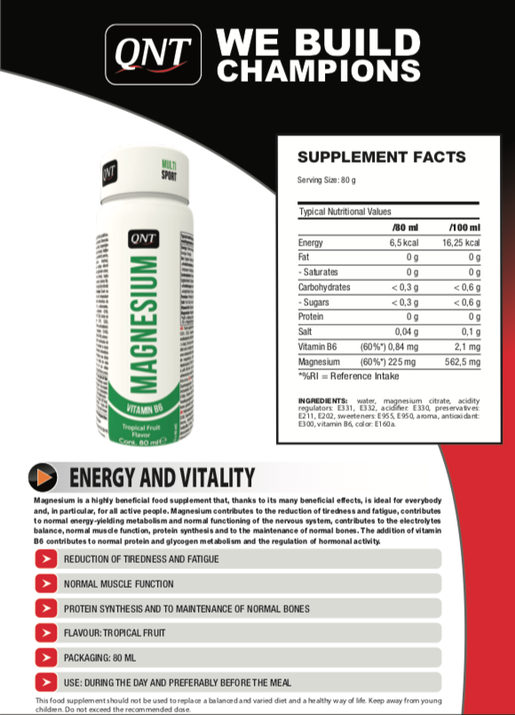 QNT MAGNESIUM SHOT 12 x 80 ml
