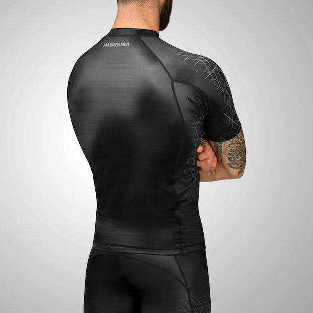 Hayabusa Rashguard Geo Short Sleeve Grey