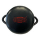 Rumble Round Lever Pad Black-Red leather