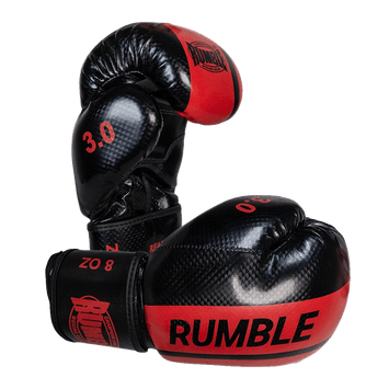 Rumble Boxing Gloves Ready PU 3.0 Black-Red