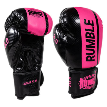 Rumble Boxing gloves Junior PU 3.0 Black-Pink
