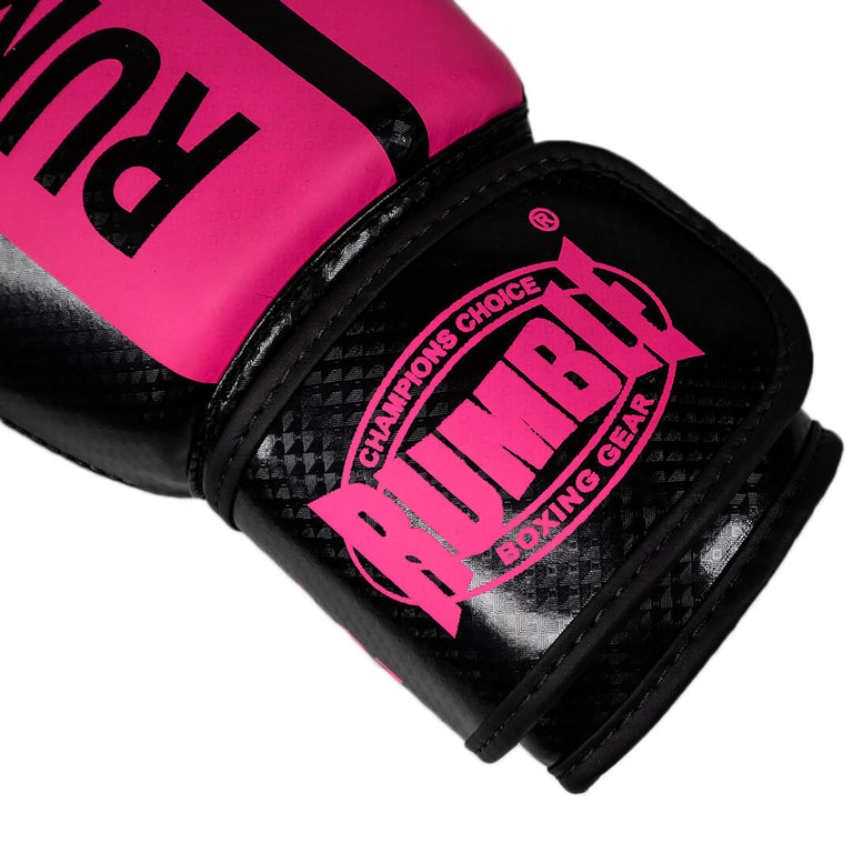 Rumble Boxing Gloves Ready PU 3.0 Black-Pink
