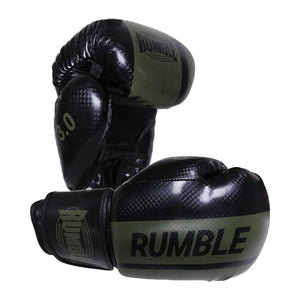 Rumble Boxing Gloves Ready PU 3.0 Black-Army Green