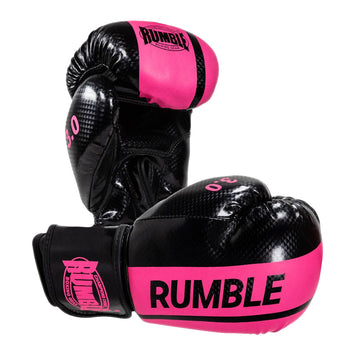 Rumble Boxing Gloves Ready PU 3.0 Black-Pink