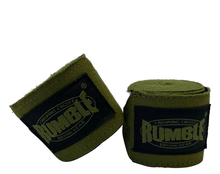 Rumble Hand Wrap Elastic Army Green 460cm
