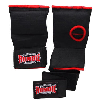 Rumble Inner Gloves with Strap black-red