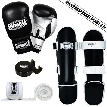 Rumble Kick-Thai boxing package Ready 2.0 black-White