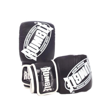 Rumble Leather Boxing Gloves Winner Black-White