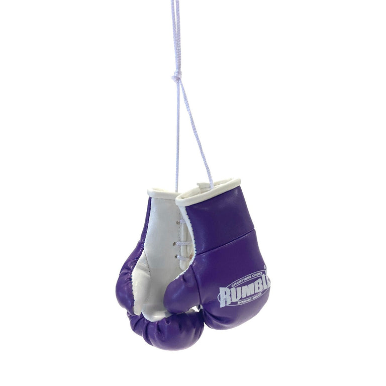 Rumble Mini Boxing Gloves Purple/White