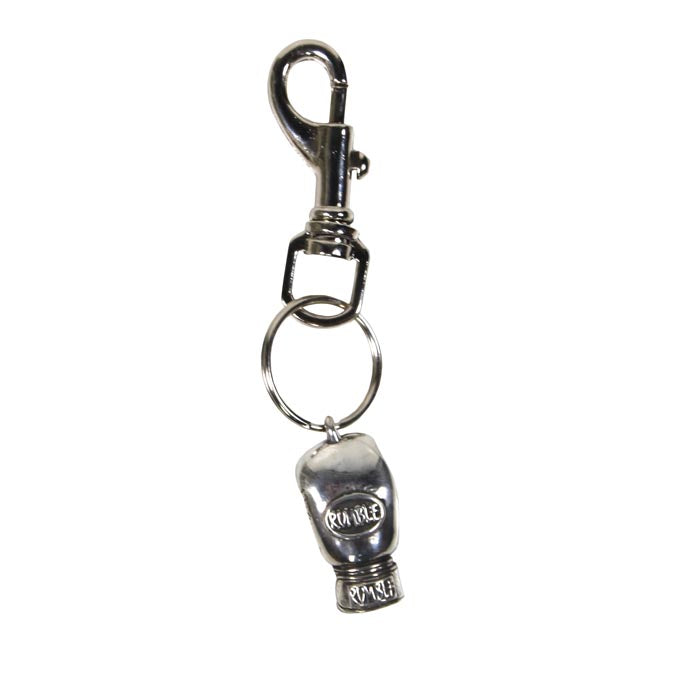 Rumble Keychain Boxing Glove Silver Colored 1 piece Large