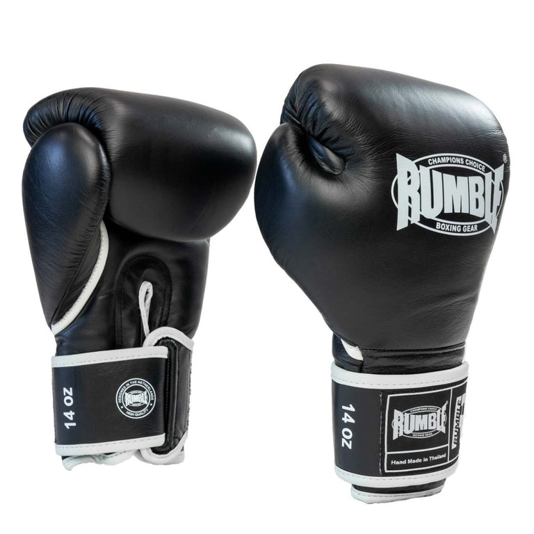 Rumble Boxing Gloves Exclusive Black-White 2.0