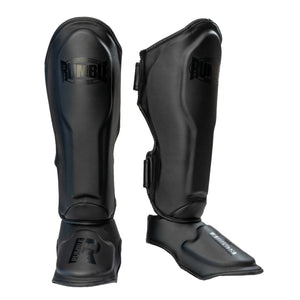 Rumble Shin guards Exclusive Black-Black 2.0
