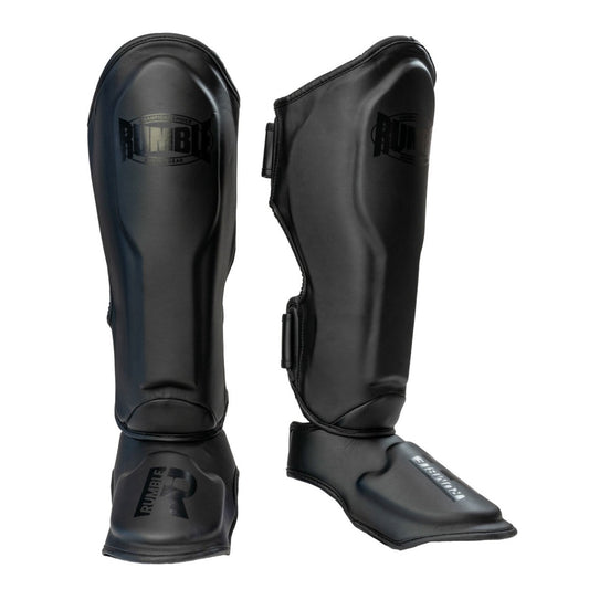 Rumble Shin guards Exclusive Black-Black 2.0