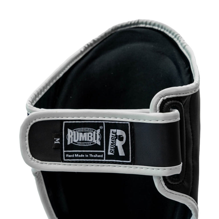 Rumble Shin guards Exclusive Black-White 2.0