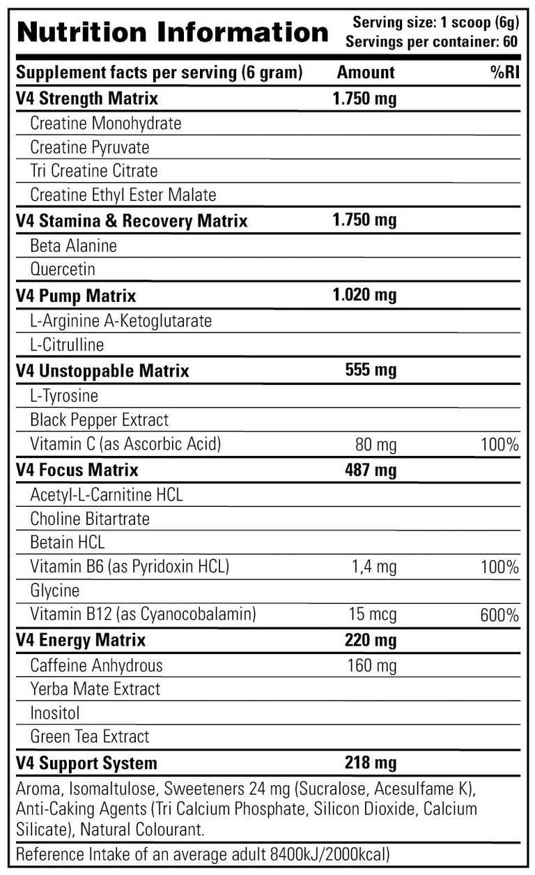 RUSH V4 Stacker2 Europe 30 servings Fruit Punch