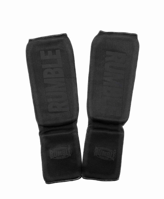 Rumble Shin Guards Sock 3.0 Black-Black