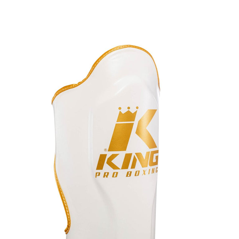King Pro Boxing Shin guard SG-5 White/Gold