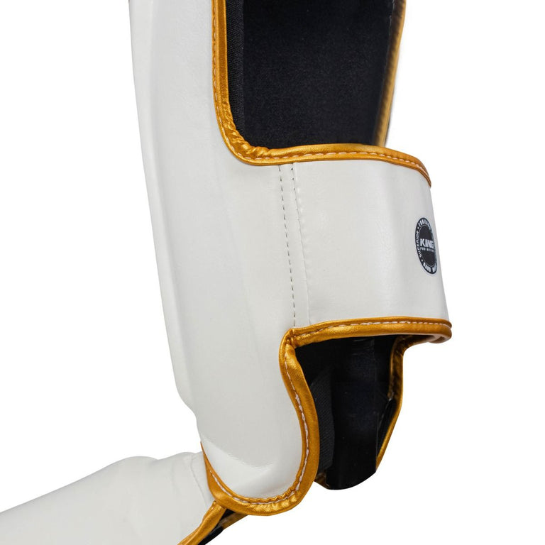King Pro Boxing Shin guard SG-5 White/Gold