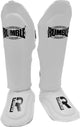 Rumble kickboxing set Boxing glove Undefeated & Rumble Shin guard Exclusive White