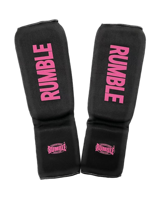 Rumble Shin Guards Sleeve 3.0 Black-Pink