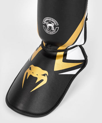 Venum Shin guard Contender 2.0 Black/White/Gold