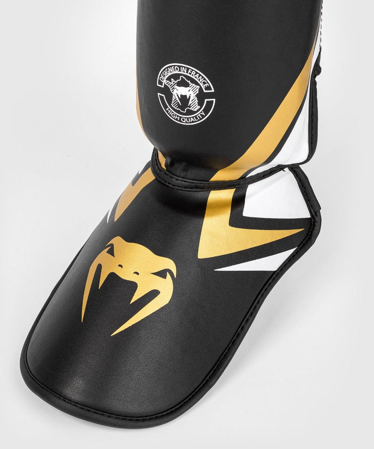 Venum Shin guard Contender 2.0 Black/White/Gold