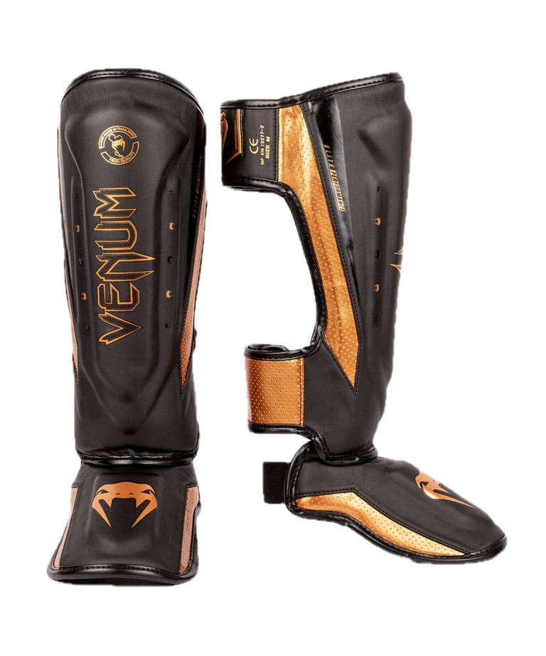 Venum Shin Guards Elite Evo Black/Bronze