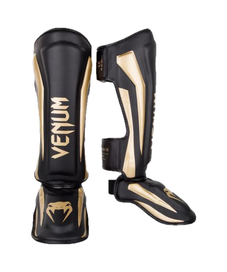 Venum Shin Guards Elite Black/Gold