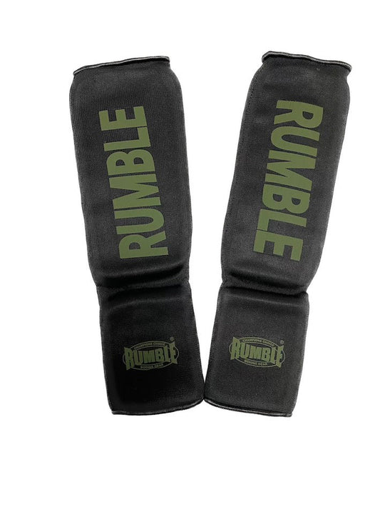 Rumble Shin Guards Sleeve 3.0 Black-Army Green