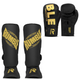 Rumble Kickboxing set Boxing glove Undefeated PU & Rumble Shin guard Beginner Black/Gold