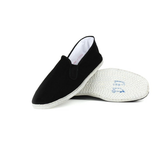 Kung Fu Shoes with Cotton Sole White